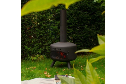 KOMINEK OGRODOWY BONGIRO CZARNY /BONFEU