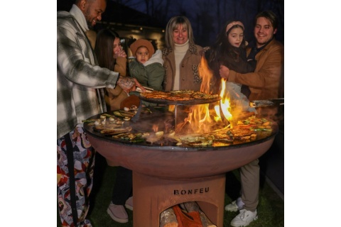 PALENISKO OGRODOWE BONBIZA XL OPEN RDZAWE /BONFEU