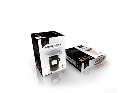 PALENISKO OGRODOWE BONBIZA XL OPEN RDZAWE /BONFEU