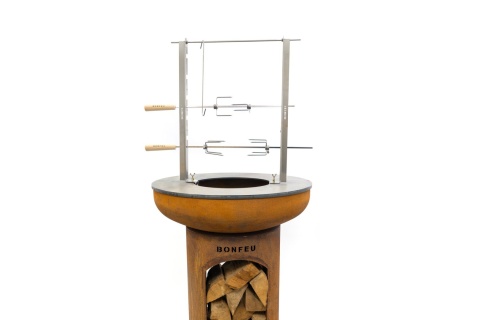 STELAŻ Z ROŻNEM DO PLANCHY /BONFEU