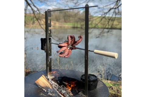 STELAŻ Z ROŻNEM DO PLANCHY /BONFEU