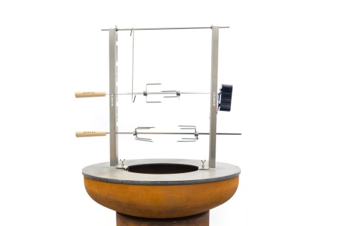 STELAŻ Z ROŻNEM DO PLANCHY /BONFEU