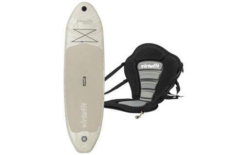 DESKA SUP PIASKOWY BEŻ - Z SIEDZENIEM, AKCESORIAMI I TORBĄ - CRUISER 305 /VIRTUFIT