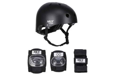 KASK Z OCHRANIACZAMI ZESTAW ROZM. S /NILS EXTREME