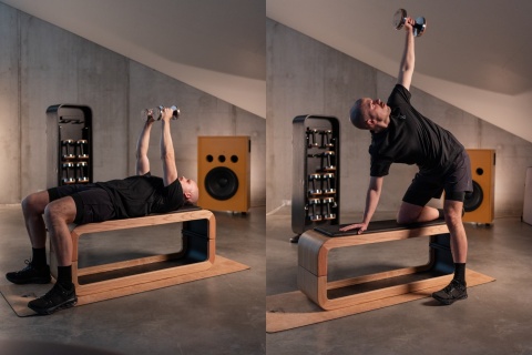 WIEŻA TRENINGOWA STEPTOWER VINTAGE OAK DĄB /NOHRD