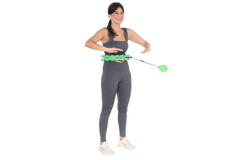 HULA HOP Z WYPUSTKAMI I OBCIĄŻNIKIEM HHW01 GN /HMS