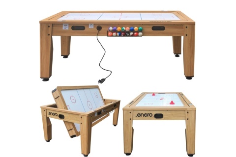 STÓŁ DO MULTIGIER 4W1 BILARD TENIS STOŁOWY CYMBERGAJ STÓŁ JADALNY WOODEN /ENERO