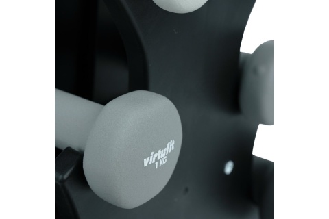 ZESTAW HANTLI NEOPRENOWYCH ZE STOJAKIEM 7 KG /VIRTUFIT
