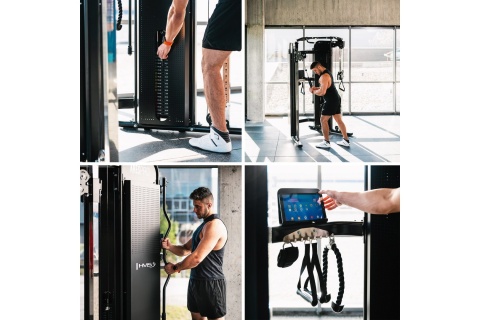 BRAMA DO ĆWICZEŃ Z WYCIĄGIEM I STOSEM COMMERCIAL ARES PRO /HMS