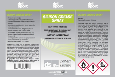 SMAR SPRAY SILIKON DO BIEŻNI PRO /DELSPORT