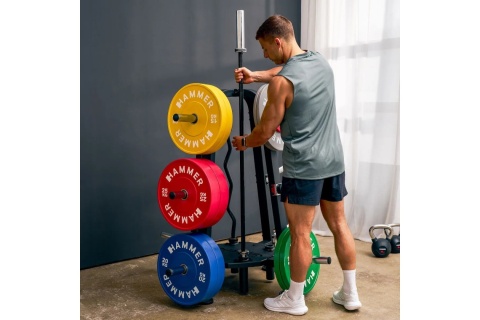 STOJAK NA GRYFY I OBCIĄŻENIA OLIMPIJSKIE MAXIMUM PRO /HAMMER