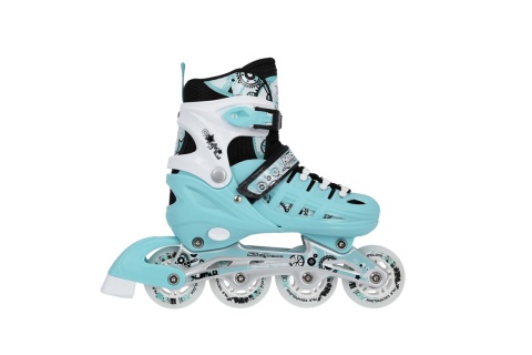 ŁYŻWOROLKI REGULOWANE 4W1 NIEBIESKIE NH10905 ROZM. L (39-42) /NILS