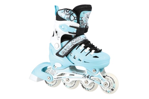 ŁYŻWOROLKI REGULOWANE 4W1 NIEBIESKIE NH10905 ROZM. S (31-34) /NILS