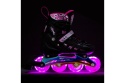 ŁYŻWOROLKI LED 4W1 RÓŻOWE Z WYM. PŁOZĄ HOKEJOWĄ RAINBOW ROZM. L(39-42) NH10905 /NILS EXTREME