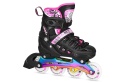 ŁYŻWOROLKI LED 4W1 RÓŻOWE Z WYM. PŁOZĄ HOKEJOWĄ RAINBOW ROZM. L(39-42) NH10905 /NILS EXTREME