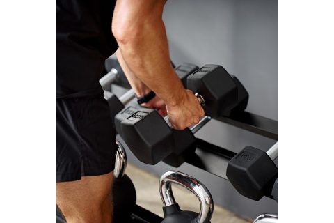 STOJAK NA HANTLE I KETTLEBELLS /HAMMER