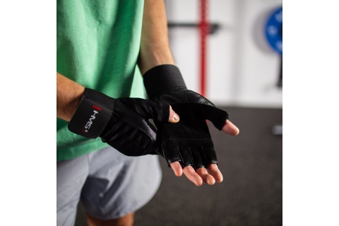 RĘKAWICZKI NA SIŁOWNIĘ RST04 BLACK ROZM. XL /HMS
