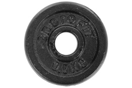 OBCIĄŻENIE ŻELIWNE FI26,5 0,5KG BLK /ENERO