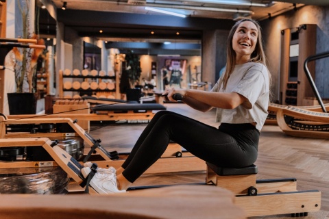 WIOŚLARZ WODNY OAK S4 BLE DĄB /WATERROWER