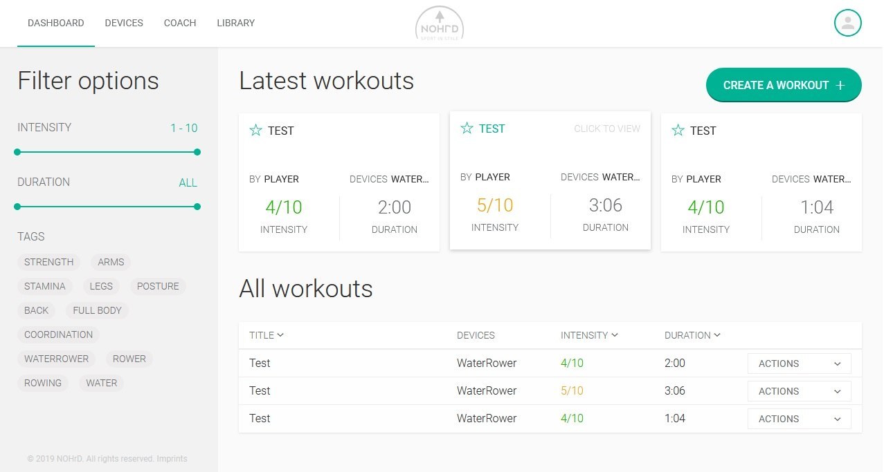 My-NOHrD Dashboard